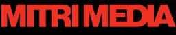 Mitri Media typography logo, red